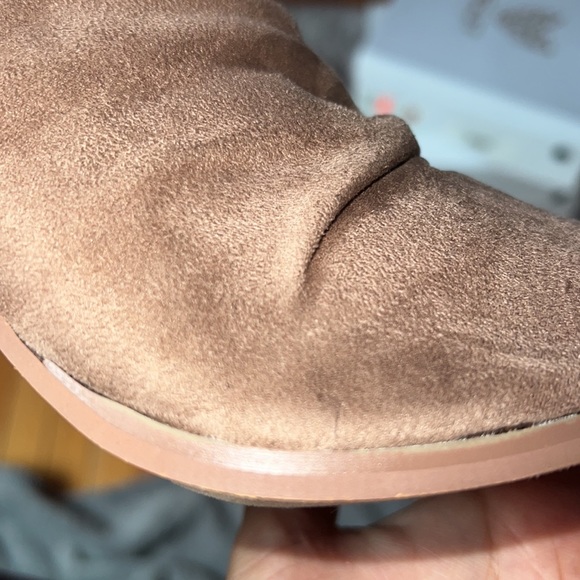 🆕 Taupe Peep Toe Booties - Picture 6 of 9